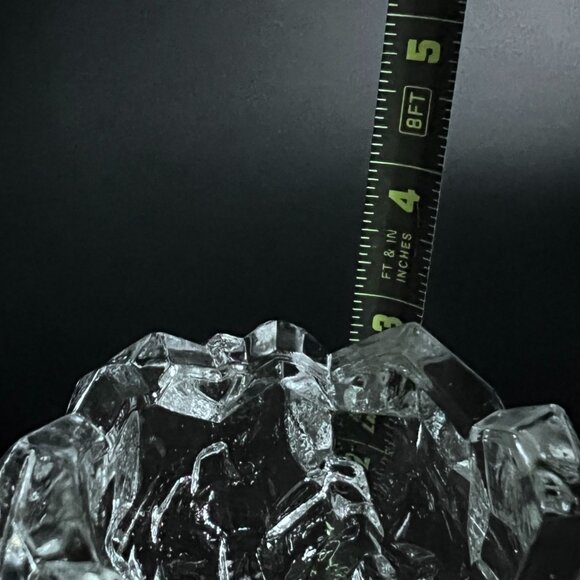 Goebel Bleikristall Ice Lead Crystal Candle Holder 70's Signed - Picture 9 of 9